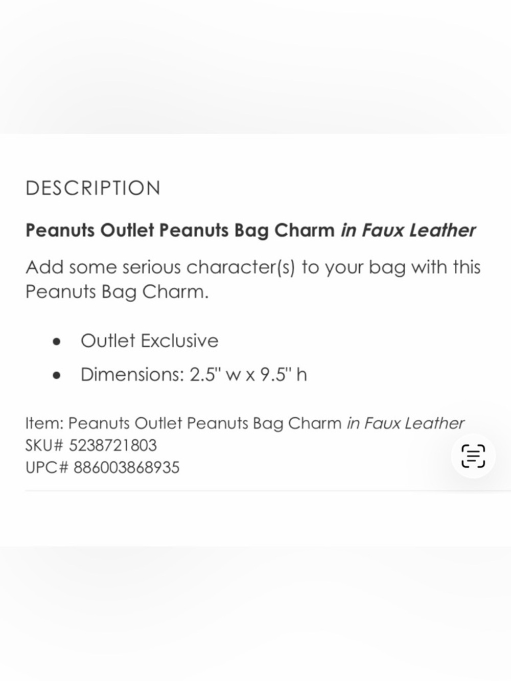 Vera Bradley x Peanuts Bagcharm & Wristlet Strap Bundle NWT - Picture 9 of 9